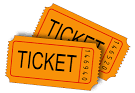 英語の単語「ticket」を表す画像